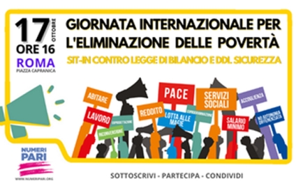 Uniti contro la Povertà: la Fiom in piazza il 17 ottobre per un'Italia più giusta