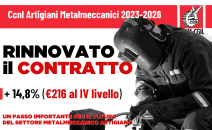 Rinnovato il Ccnl Artigiani Metalmeccanici 2023-2026 - Volantino