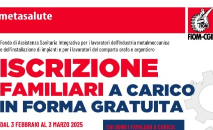 metasalute. Iscizione familiari a carico in forma gratuita (Volantino)